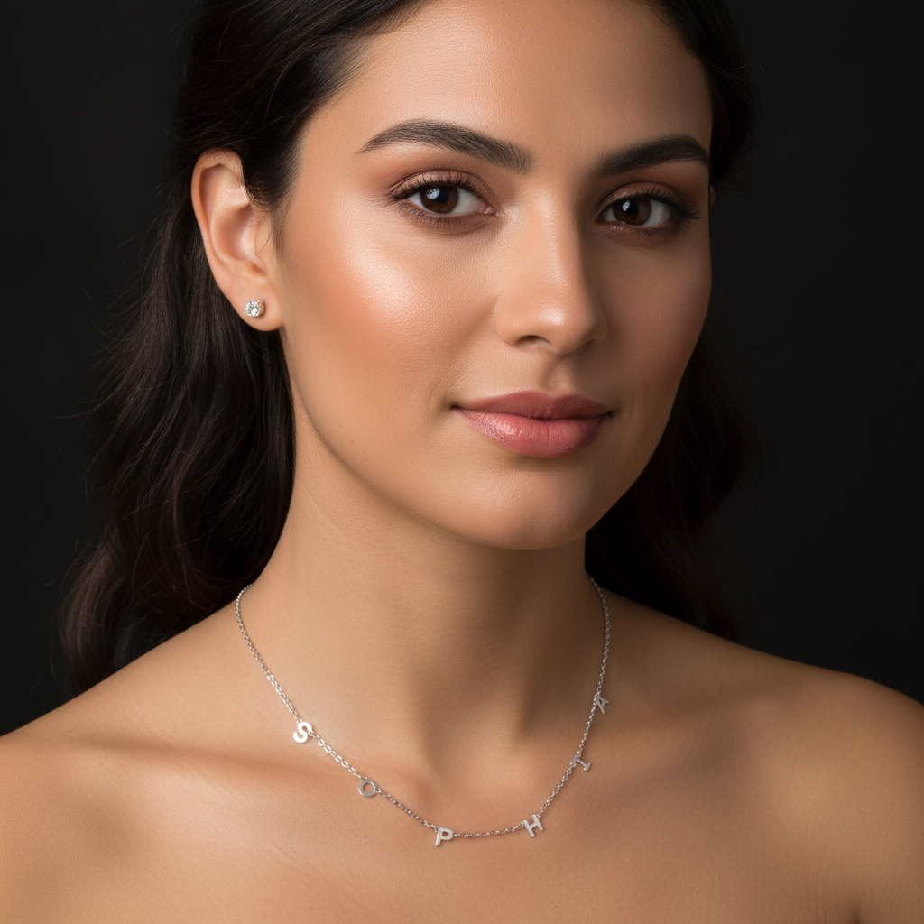Custom Multiple Name Engraved Necklace | 304 Stainless Steel O-Chain Jewelry
