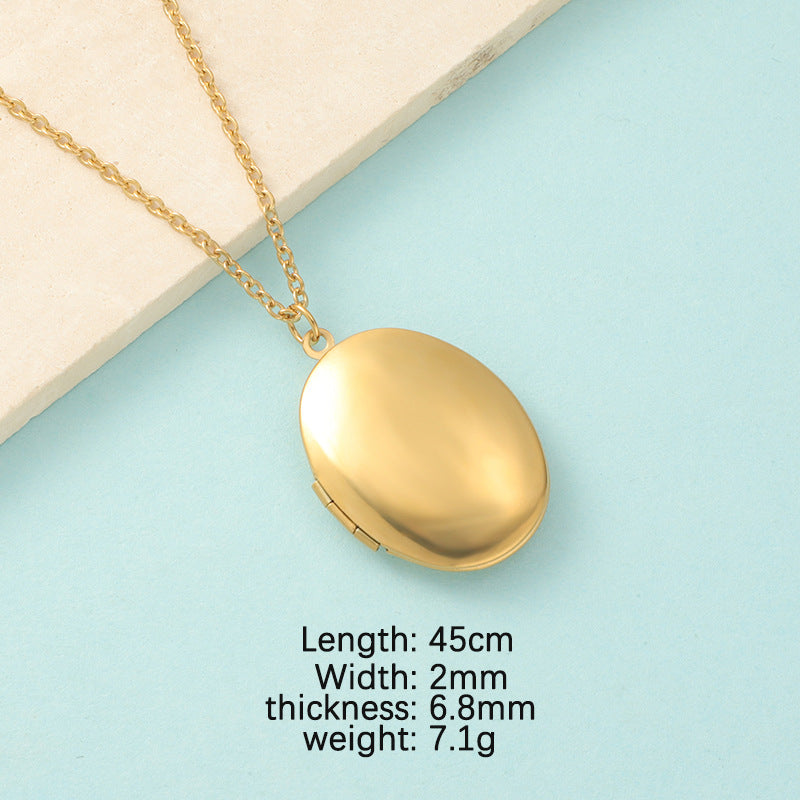 Heart Mirror DIY Photo Necklace | Polished Stainless Steel Custom Jewelry