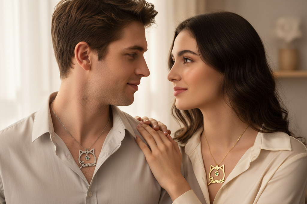 Stainless Steel English Name Necklace