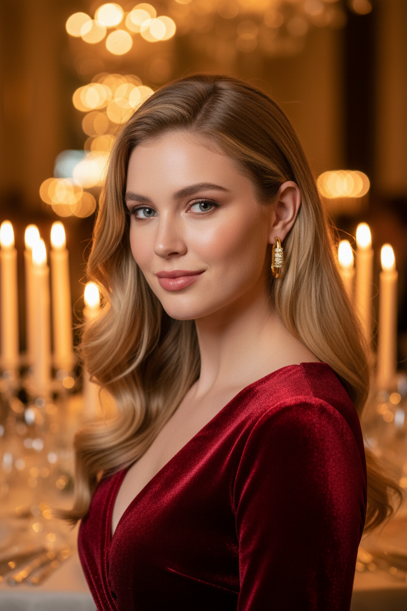 Gold & White Gold Padlock Earrings | Copper Electroplated Zircon Earrings