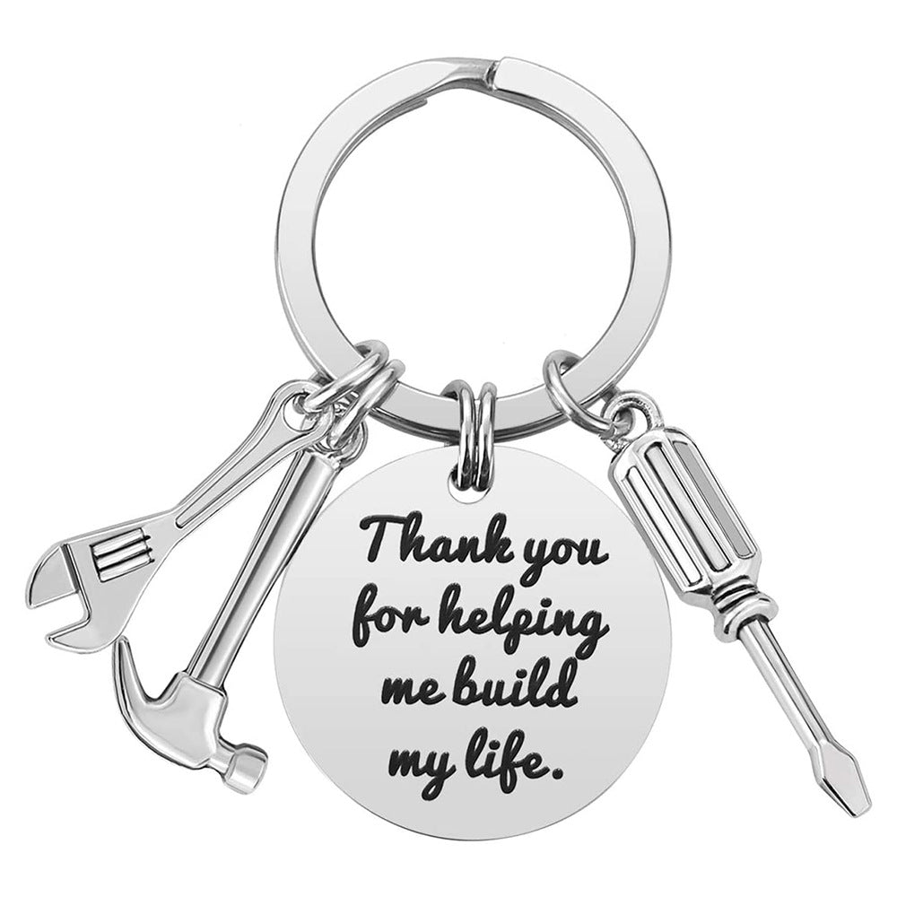 Keychain If Dad Can T Fix It Stainless Steel Hammer Screwdriver Wrench Dad Tool
