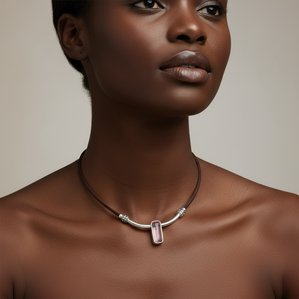 Versatile Minimalist Leather Cord Necklace | Timeless Vintage Father's Day Family Keepsake On Sale
