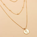 Classic Rose Embossed Multi-layer Necklace Adjustable Simple Style Ladies Neck Jewelry Party Dating Accessory|US Fast Shipping