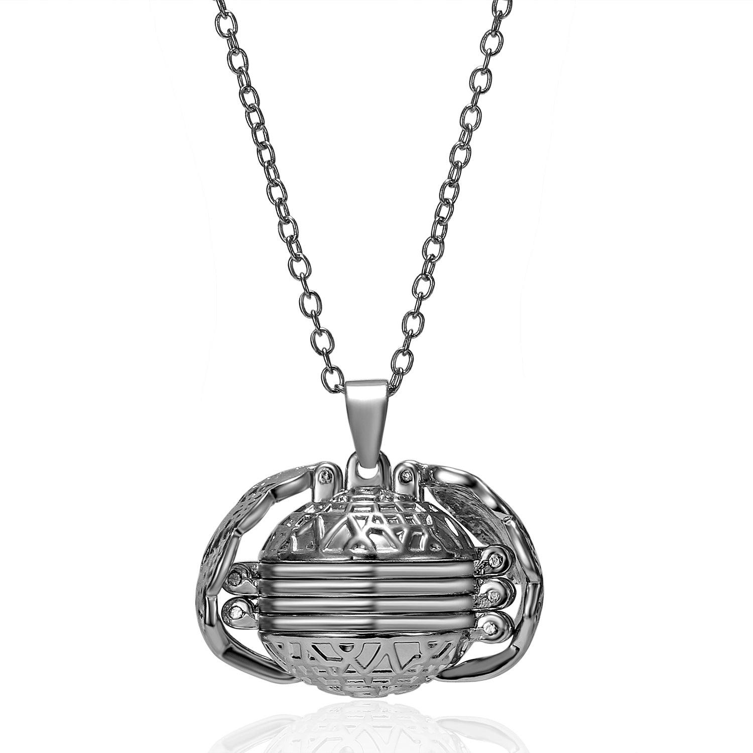 Custom Photo Phase Box Necklace | Men’s Flower Basket Chain Jewelry