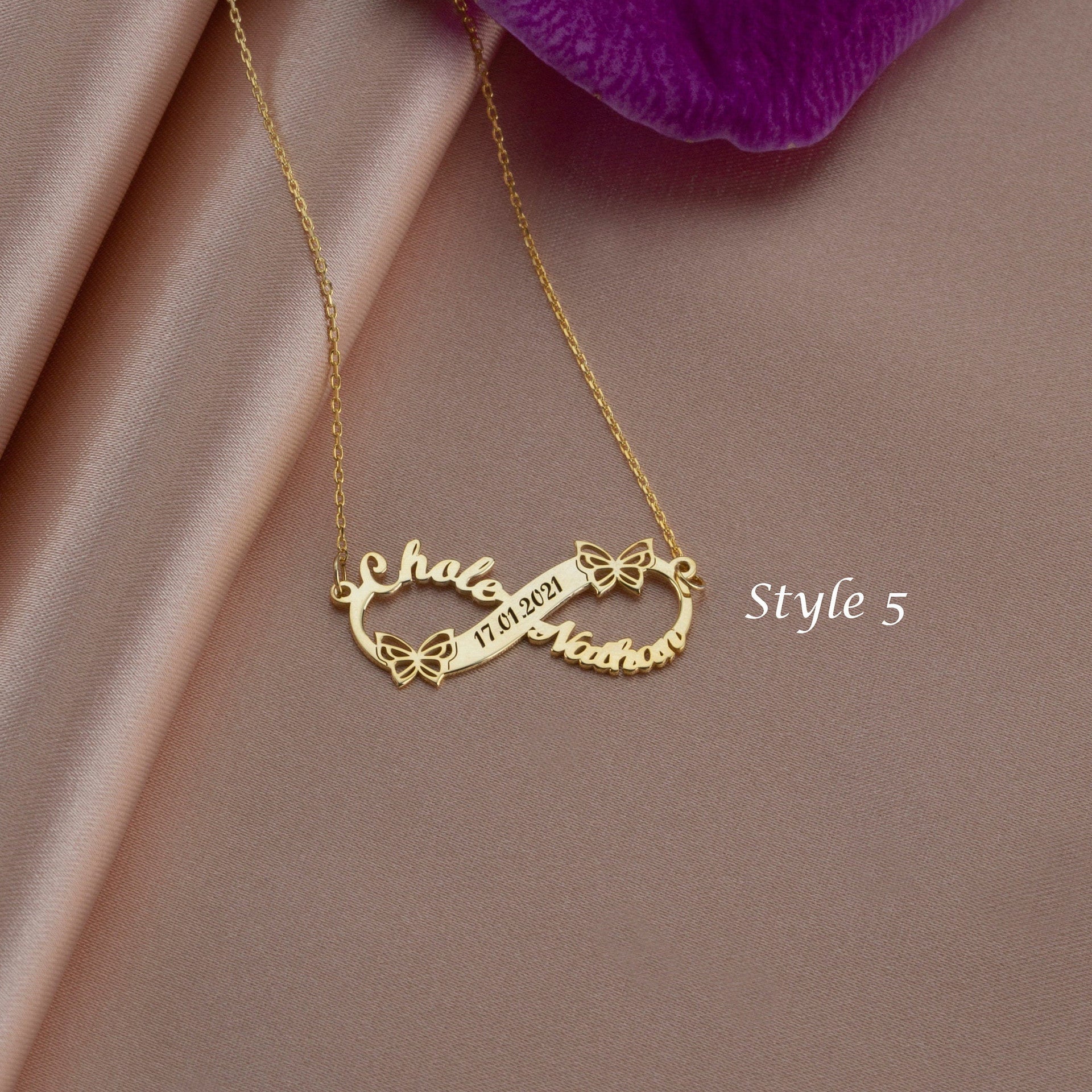 Custom Multi-Name Letter Necklace | Adjustable Stainless Steel Keepsake Jewelry