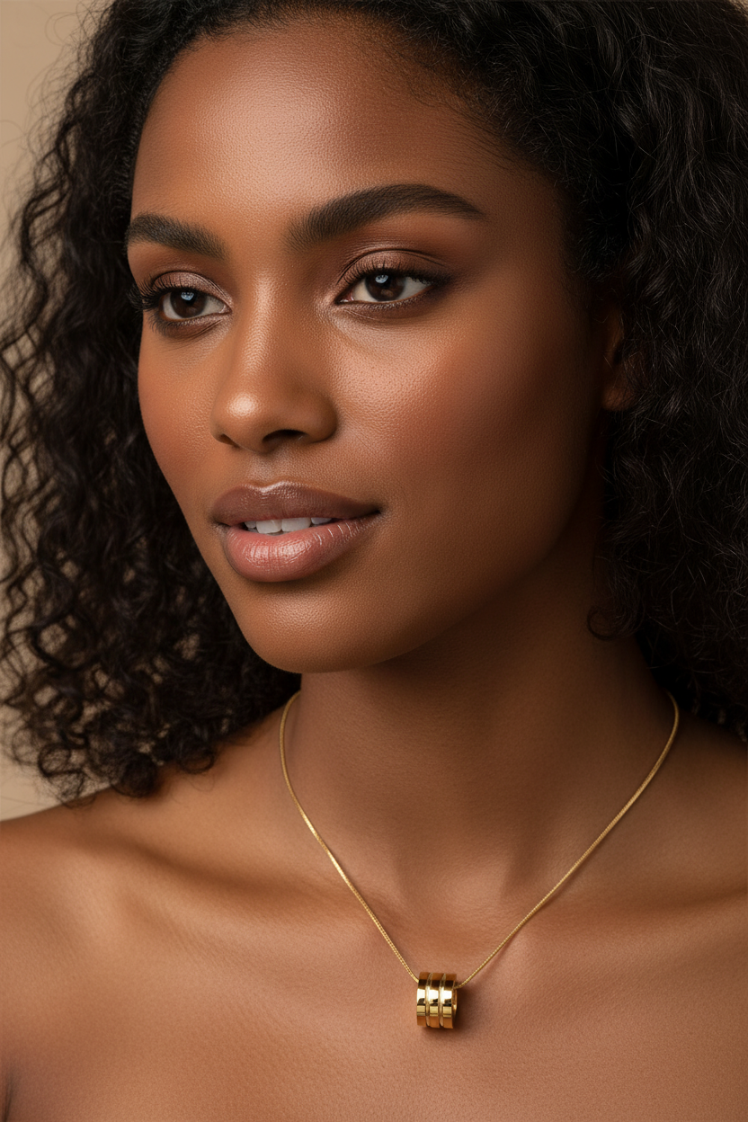 Rose Gold titanium screw screwdriver Necklace Necklace 18K gold plating color on behalf of P095