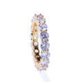 Single-row Zircon Ring For Men And Women