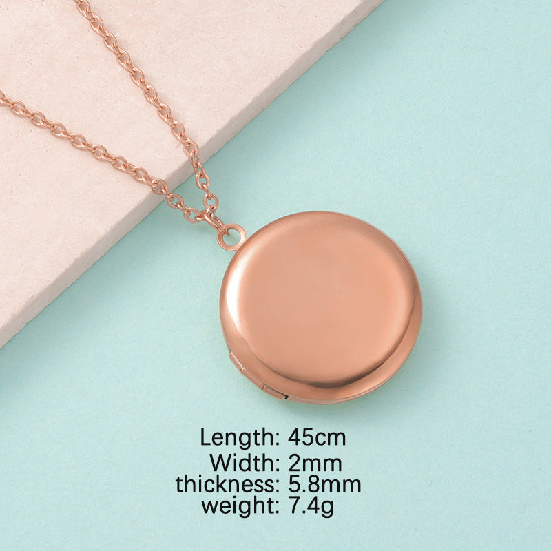 Heart Mirror DIY Photo Necklace | Polished Stainless Steel Custom Jewelry