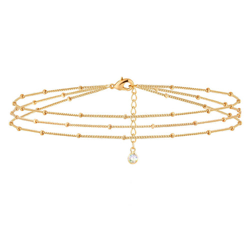14K Gold Minimalist Stackable Bracelet | Adjustable Dainty Women Jewelry US2US Fast Ship