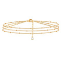 14K Gold Minimalist Stackable Bracelet | Adjustable Dainty Women Jewelry US2US Fast Ship