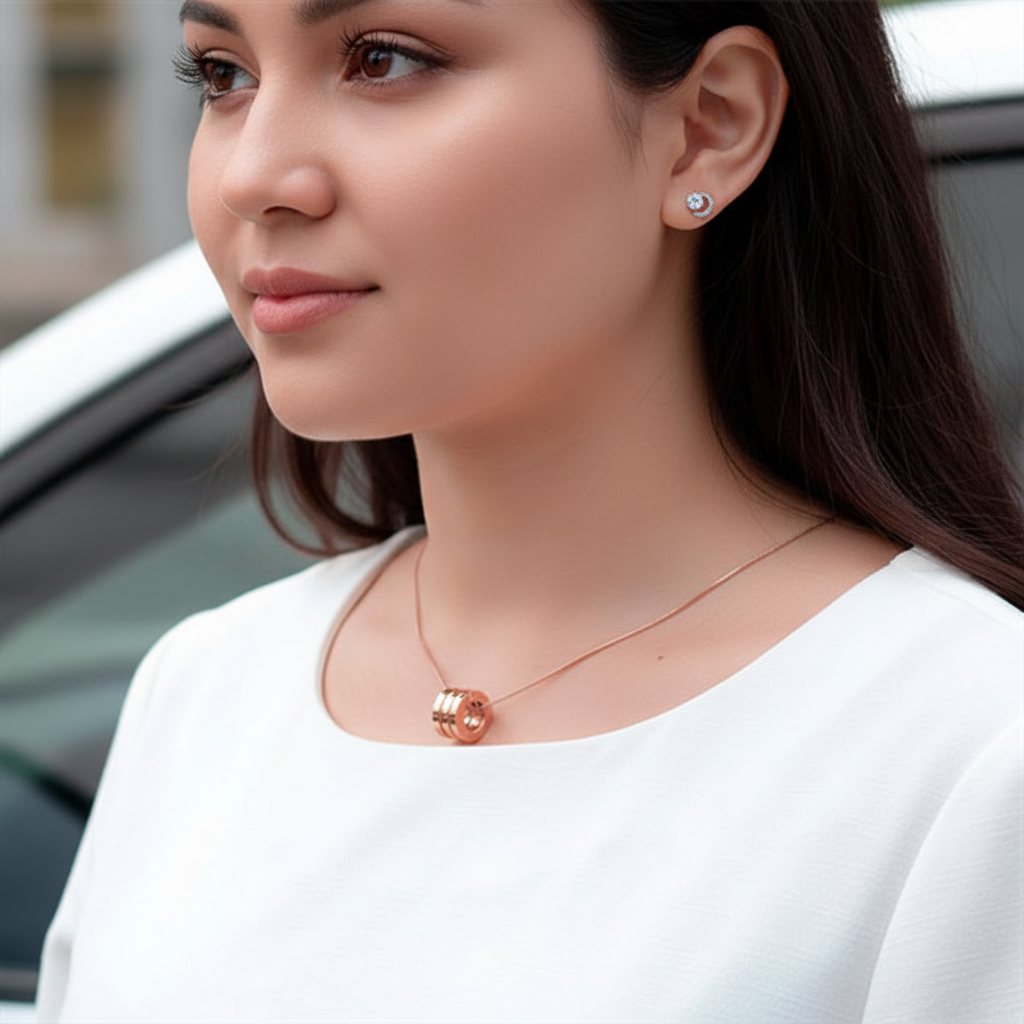 Rose Gold titanium screw screwdriver Necklace Necklace 18K gold plating color on behalf of P095