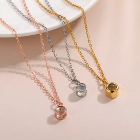 Custom Hidden Photo Projection Necklace | Ritual Sentimental Jewelry