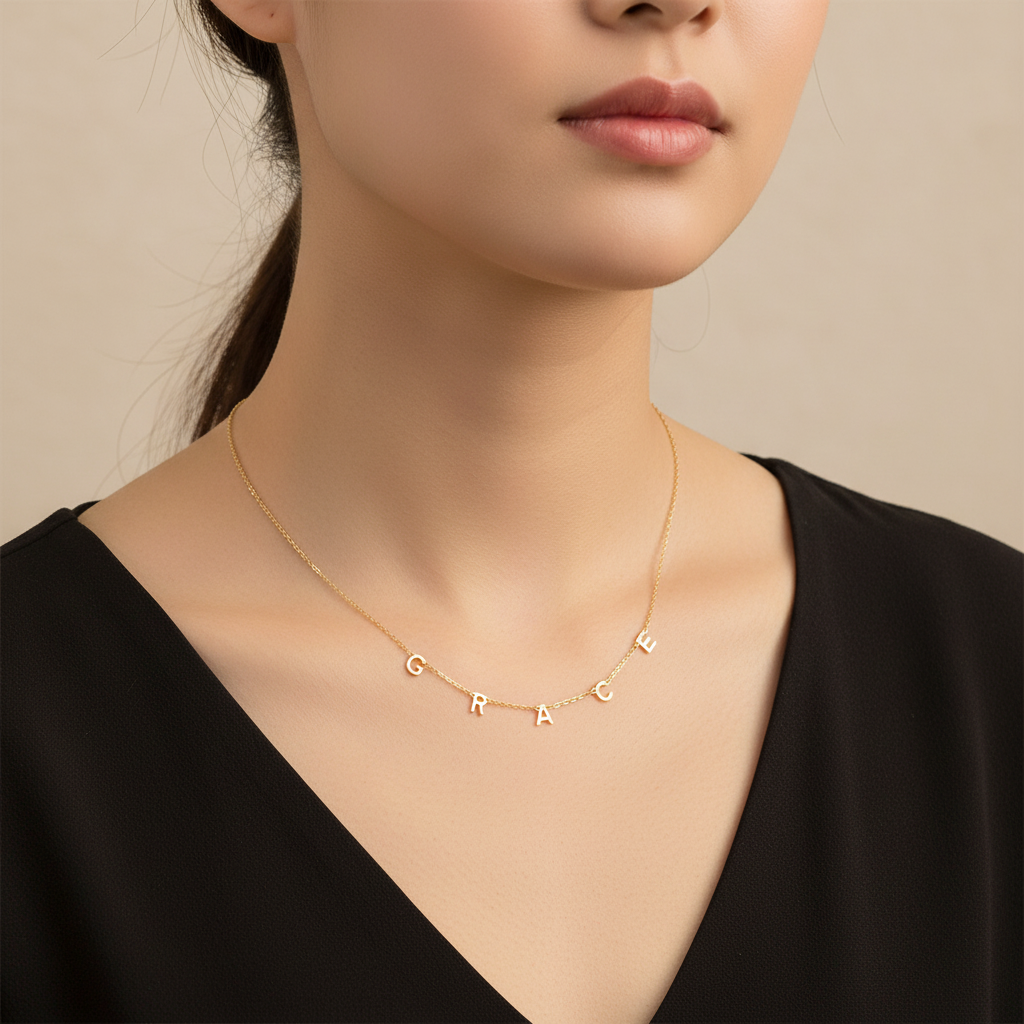 Custom Multiple Name Engraved Necklace | 304 Stainless Steel O-Chain Jewelry