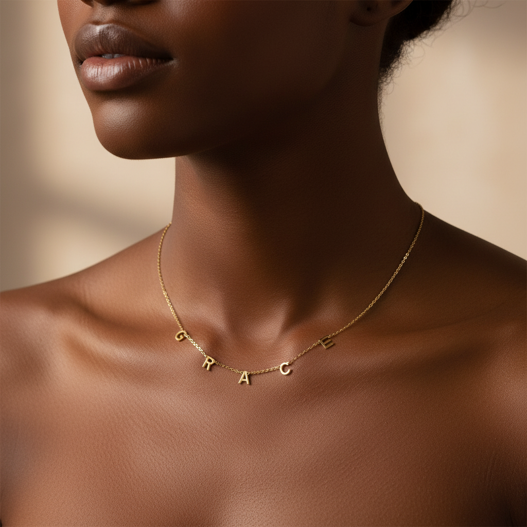 Custom Multiple Name Engraved Necklace | 304 Stainless Steel O-Chain Jewelry