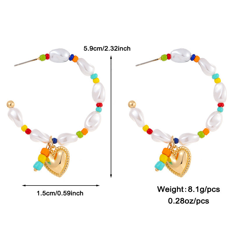 Gold Plated Multi-Row Pearl Necklace Earrings Set Elegant Inlaid Pearl Jewelry Suit For Women|US local Delivery