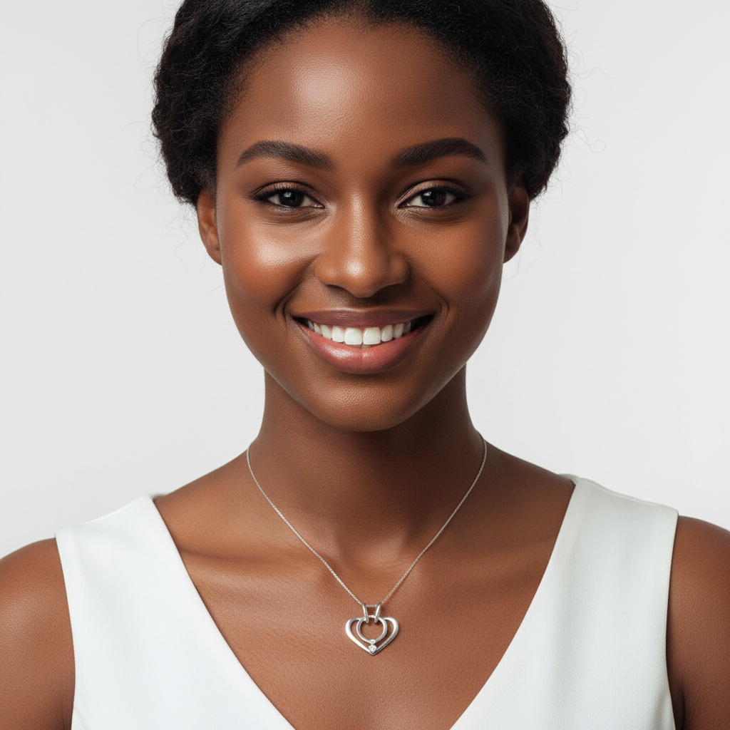 Stainless Steel Necklace Ring Holder