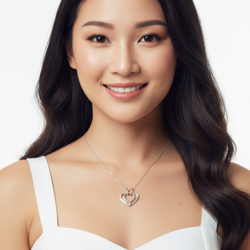 Stainless Steel Necklace Ring Holder