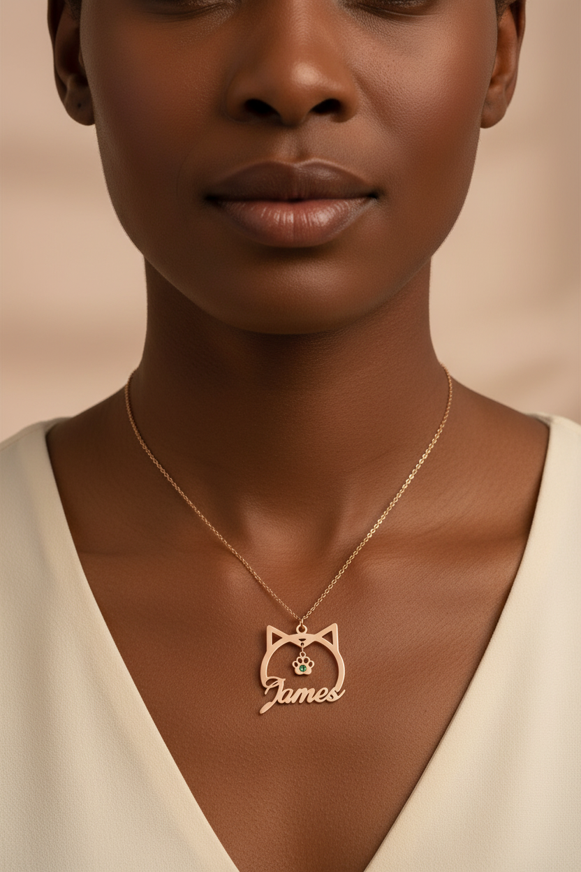 Stainless Steel English Name Necklace