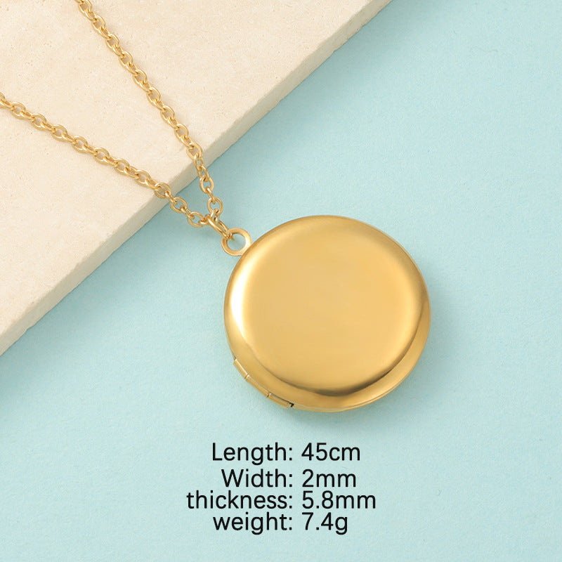 Heart Mirror DIY Photo Necklace | Polished Stainless Steel Custom Jewelry