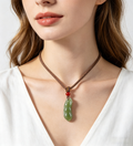 Natural Hetian Jade Fu Dou (Lucky Bean) Pendant Necklace with Red Agate Bead, Hand-Carved Feng Shui Talisman for Abundance & Good Fortune, Minimalist Oriental Jewelry Gift
