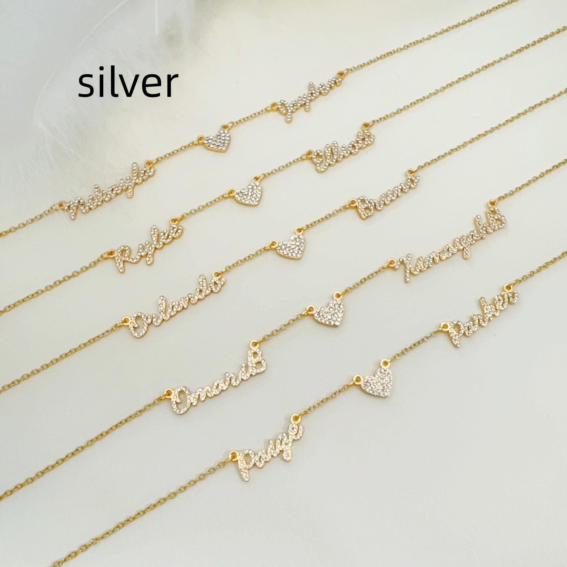 Custom Multi-Name Heart Necklace | Personalized Dad Diamond Inlaid Stainless Steel Choker, Perfect Father's Day Gift.Family Memories