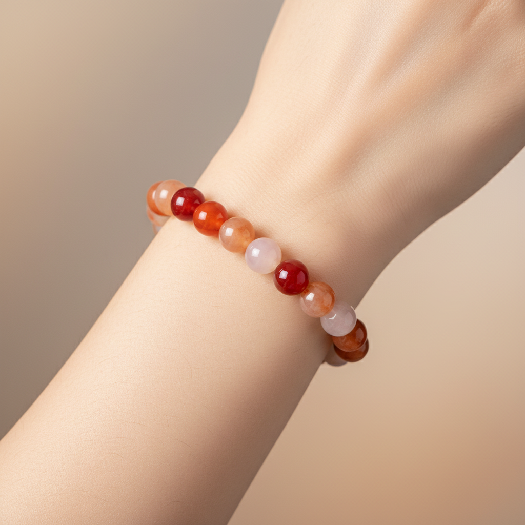 Natural Healing Gemstone Beaded Bracelet, 8mm Elastic Stretch Beads with Double Happiness Pendant, Spiritual Jewelry for WomenWomens Natural Gemstone 8mm Beads Stretch Bracelets With Double Happiness Pendant|US2US Shipping