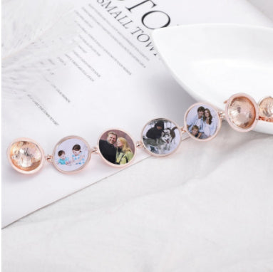 Custom Photo Phase Box Necklace | Men’s Flower Basket Chain Jewelry