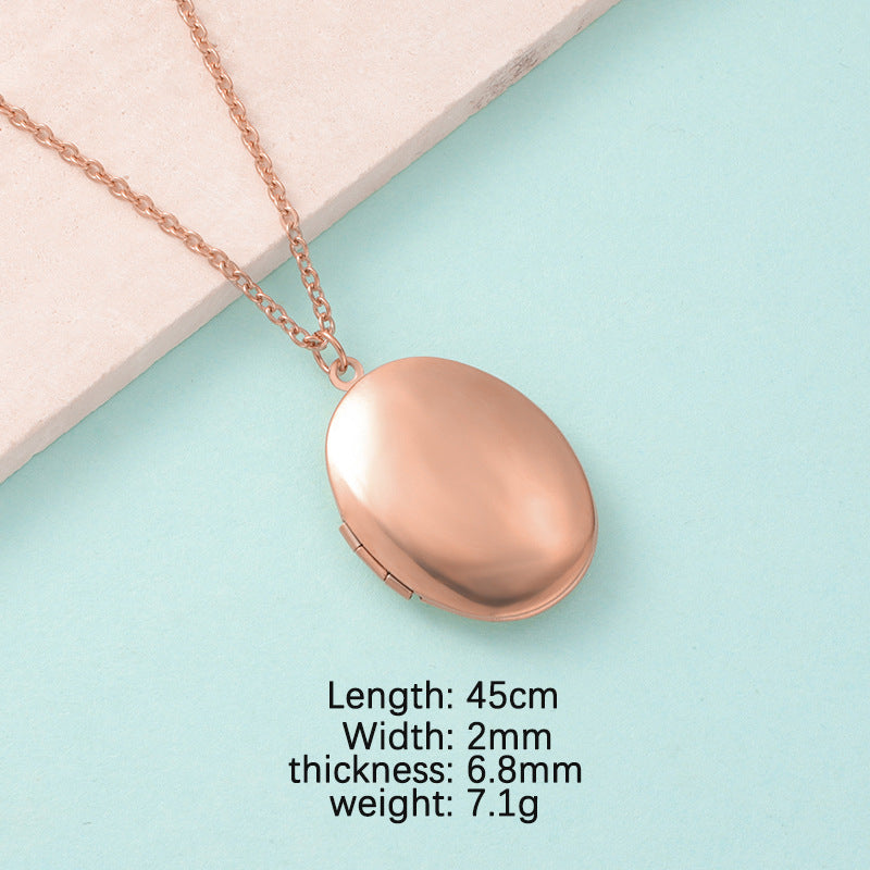 Heart Mirror DIY Photo Necklace | Polished Stainless Steel Custom Jewelry
