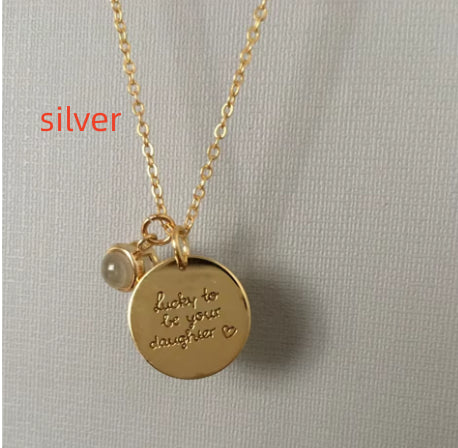 Custom Photo Projection Bar Necklace | Personalized Name Engraved Jewelry