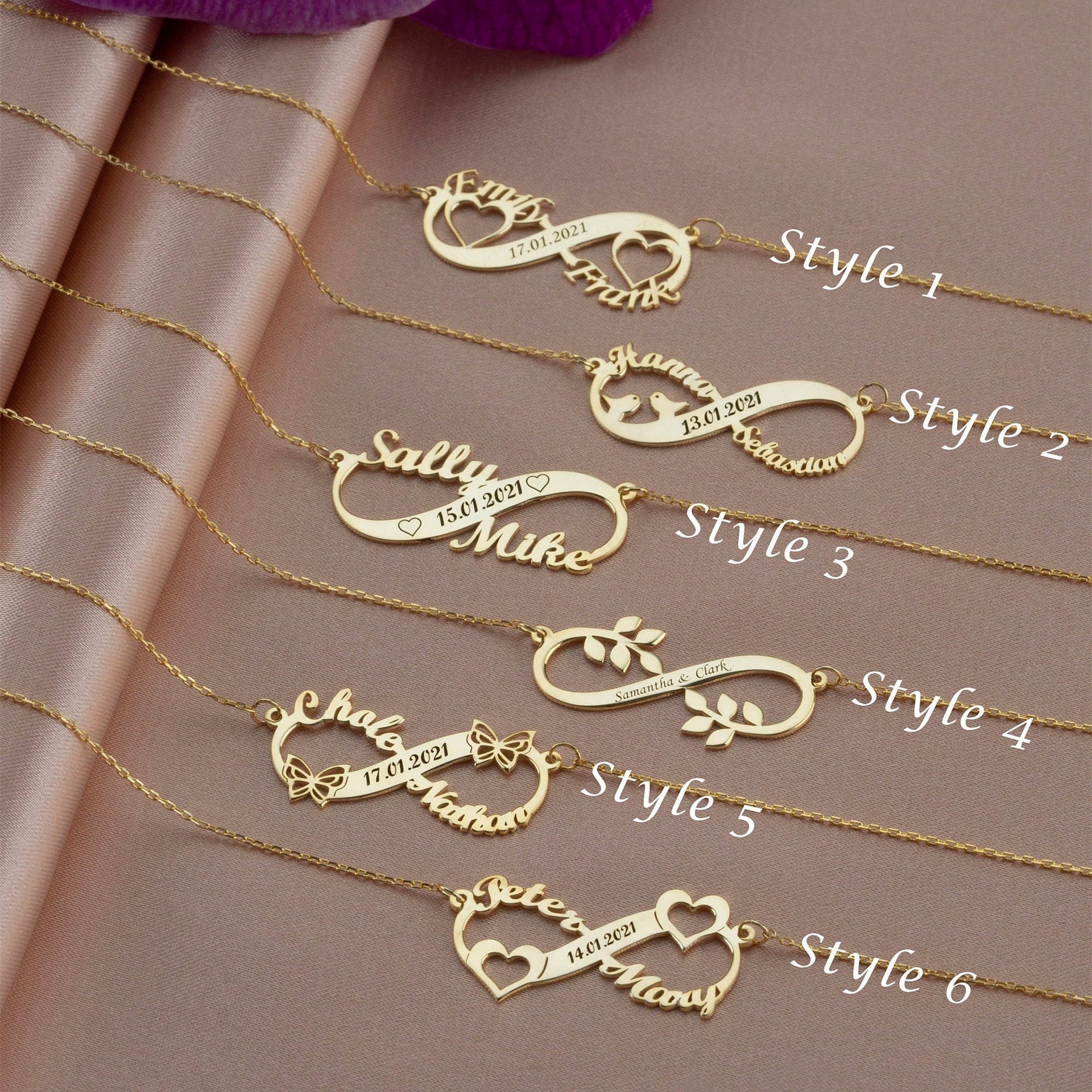 Custom Multi-Name Letter Necklace | Adjustable Stainless Steel Keepsake Jewelry