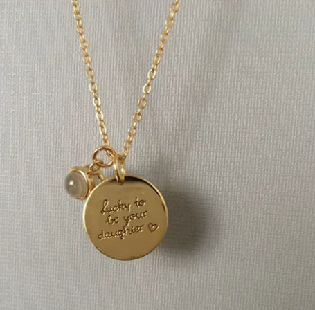 Custom Photo Projection Bar Necklace | Personalized Name Engraved Jewelry