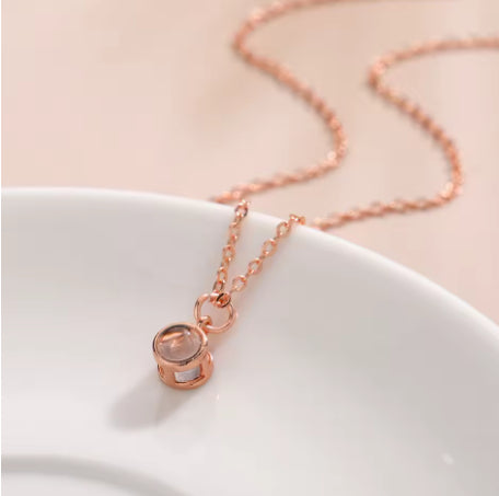 Custom Hidden Photo Projection Necklace | Ritual Sentimental Jewelry