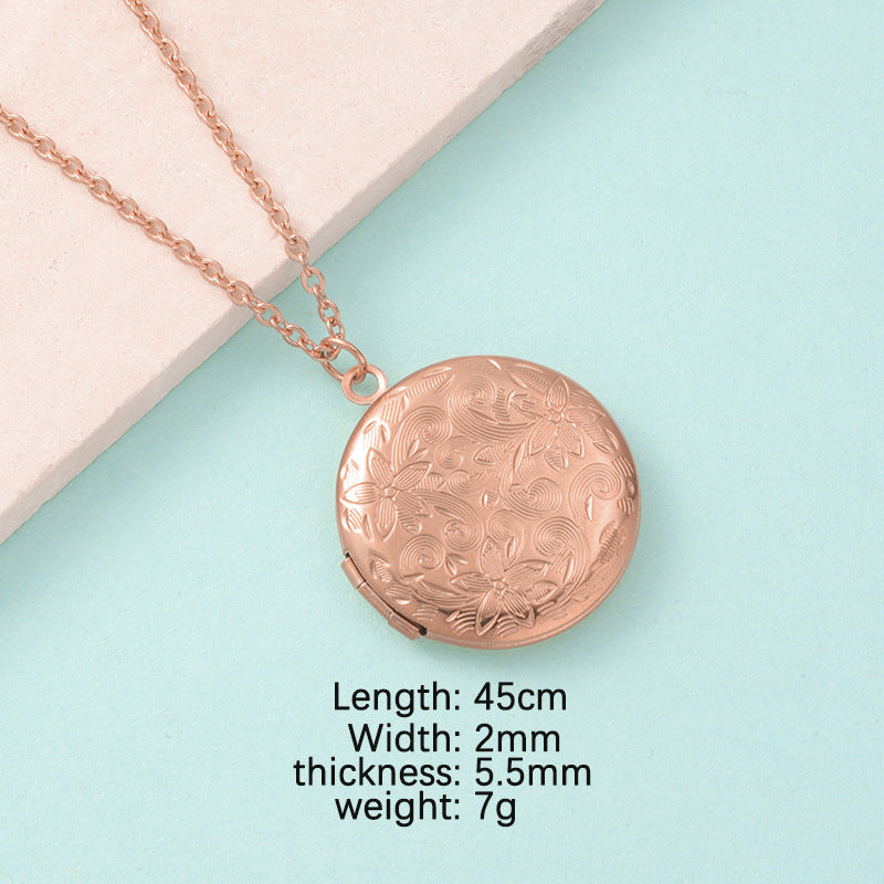 Heart Mirror DIY Photo Necklace | Polished Stainless Steel Custom Jewelry