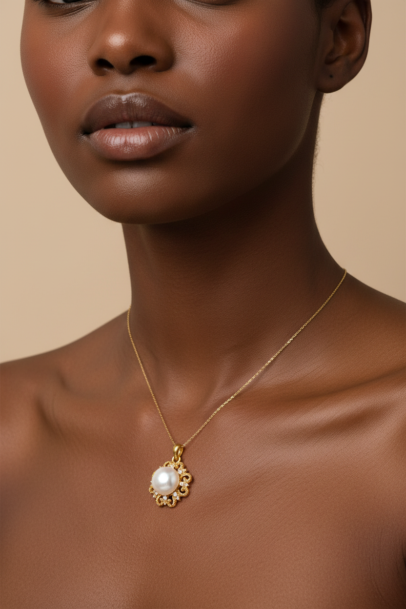 24K Gold Sun Choker Necklace Waterproof | Minimalist Fashion Pendant Jewelry Stainless Jewelry