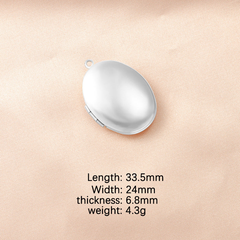 Heart Mirror DIY Photo Necklace | Polished Stainless Steel Custom Jewelry
