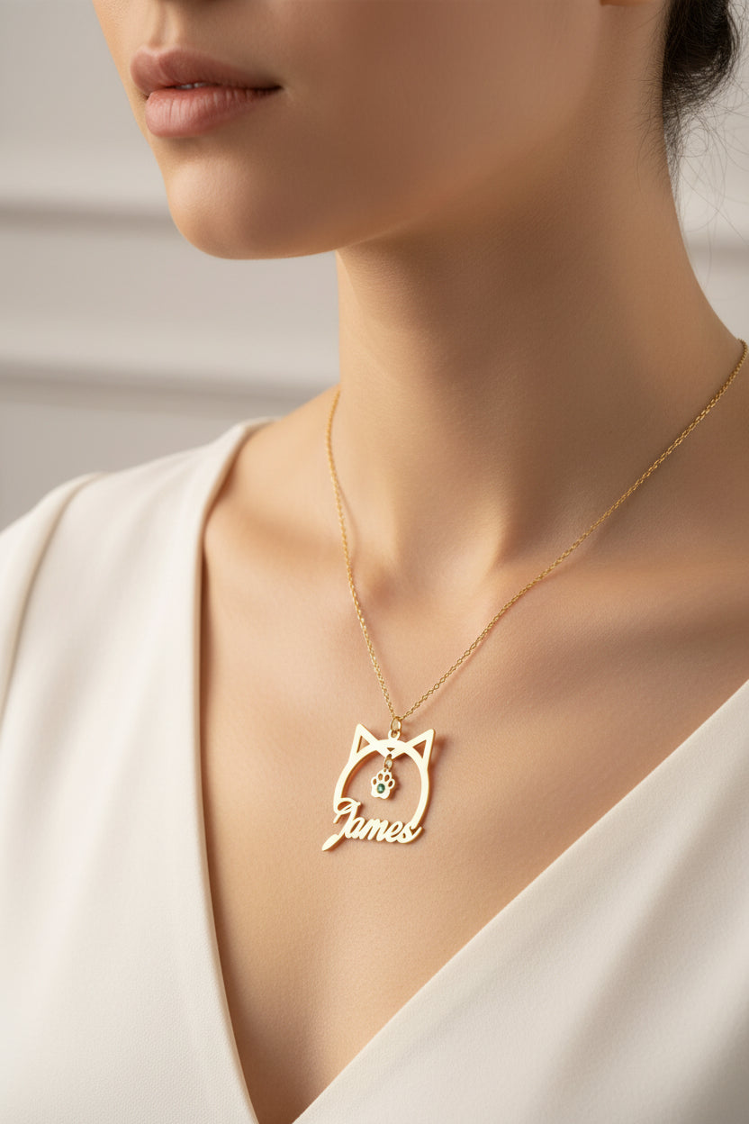 Stainless Steel English Name Necklace