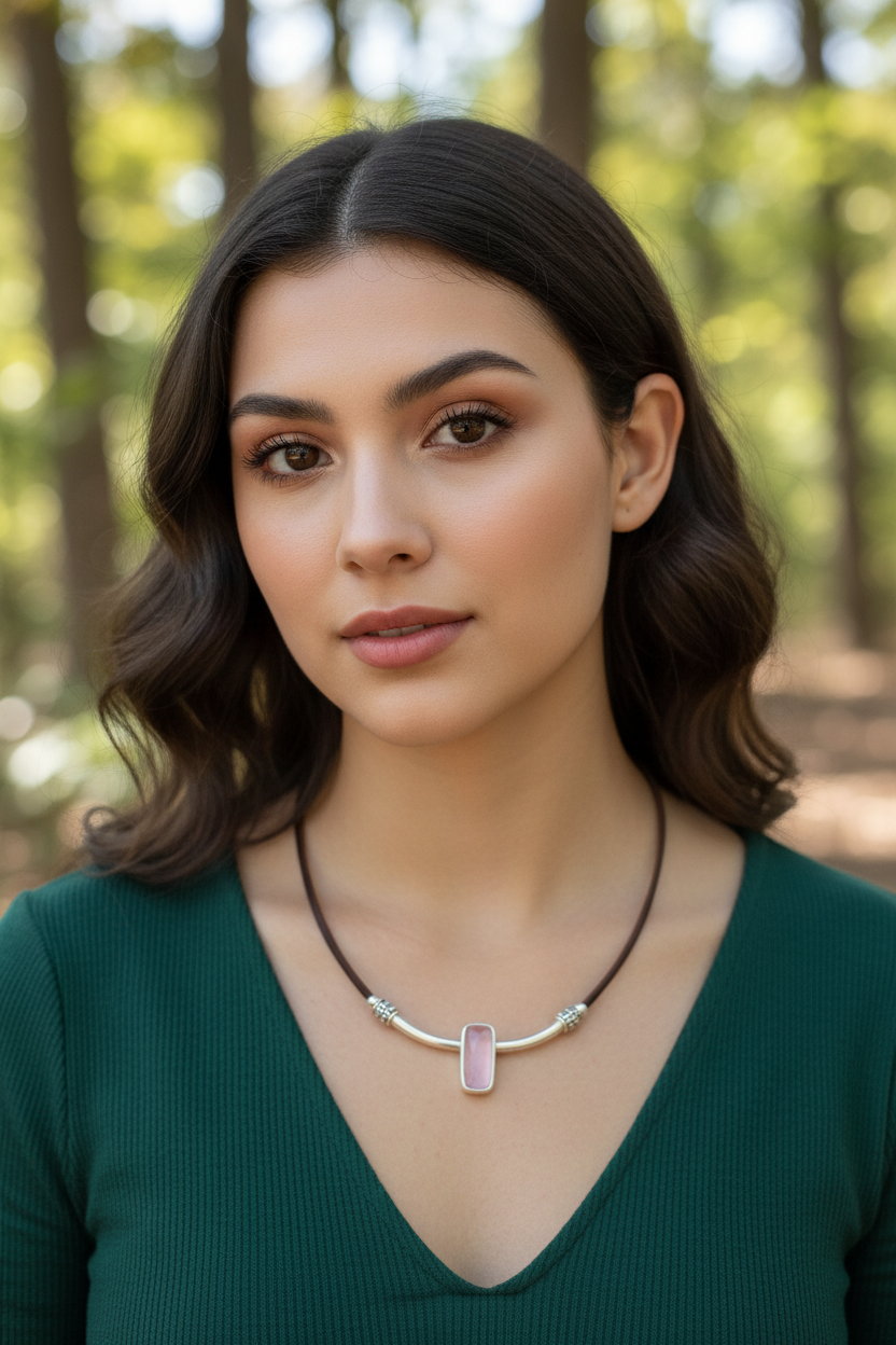 Versatile Minimalist Leather Cord Necklace | Timeless Vintage Father's Day Family Keepsake On Sale